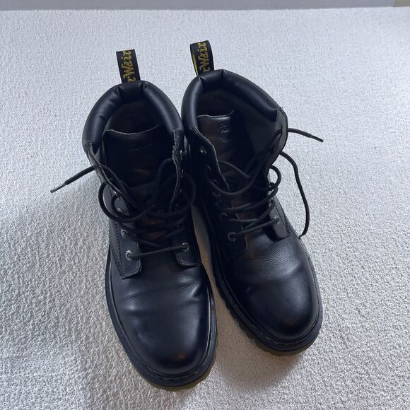 Dr Martens Black Leather Cartor Boots Men’s 13 M - Picture 8 of 10